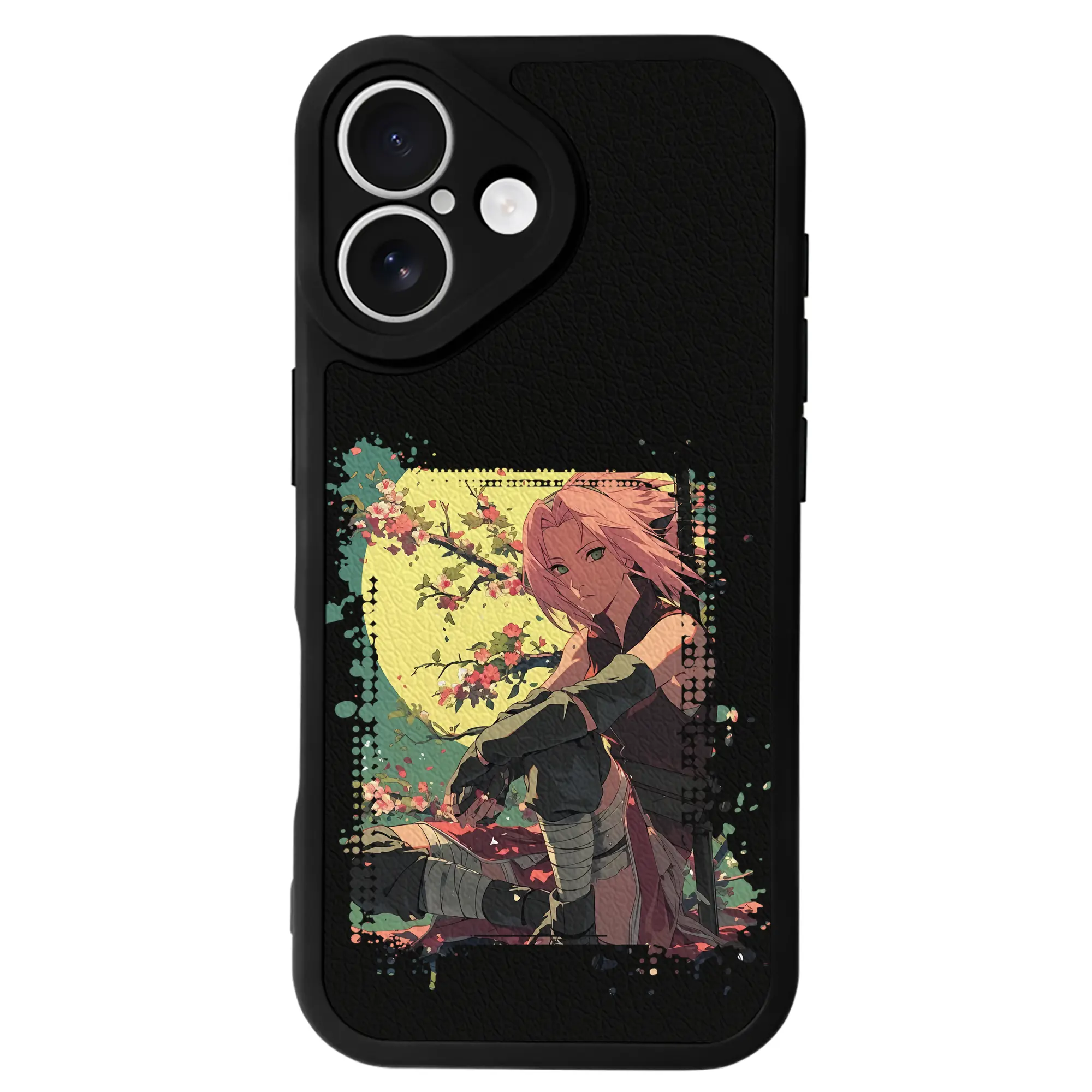 ナルト グッズ はるの さくら - IPhone 16シリーズ対応 ・ シリコンスマホケース ・ レザー調 ・ 高精度フィット ・ 耐衝撃 ・ ワイヤレス充電対応 ・ 精密カット